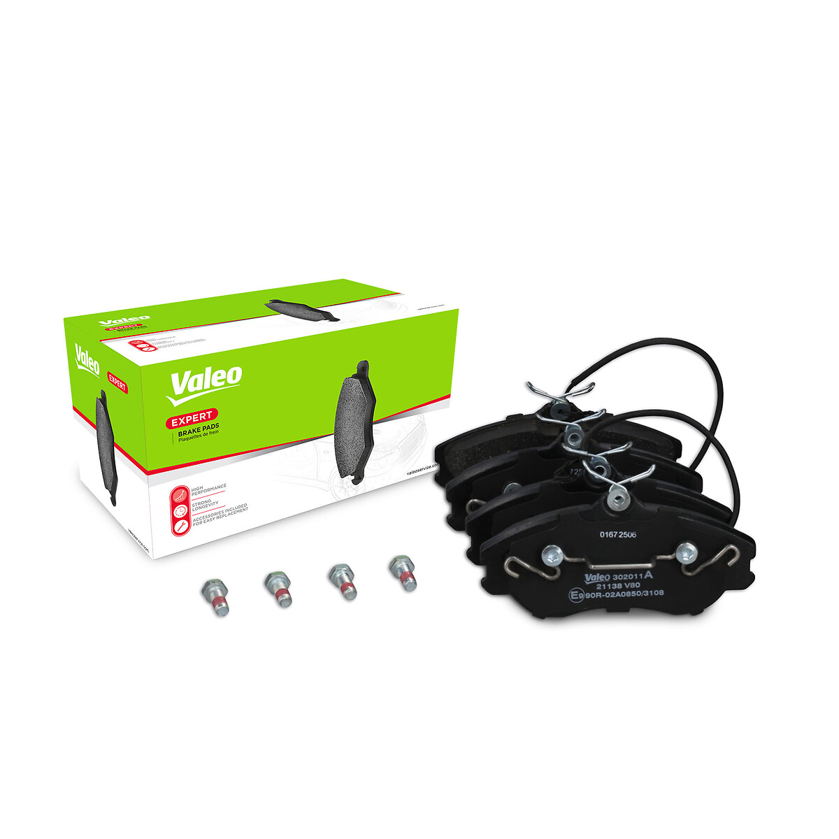 Jeu de 4 plaquettes de frein VALEO ref. 302011A